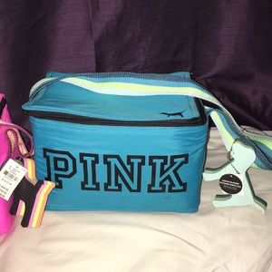Pink cooler bag Teal